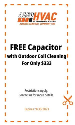 FREE Capacitor with Outdoor Coil Cleaning For Only $333