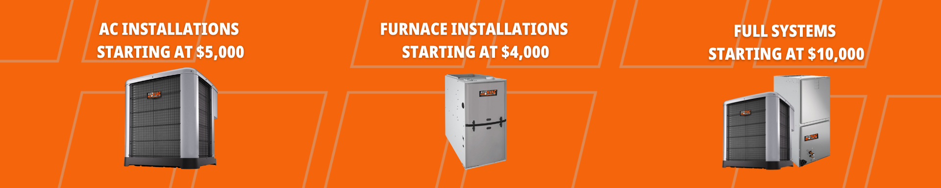 Furnace installation starting at $4,000