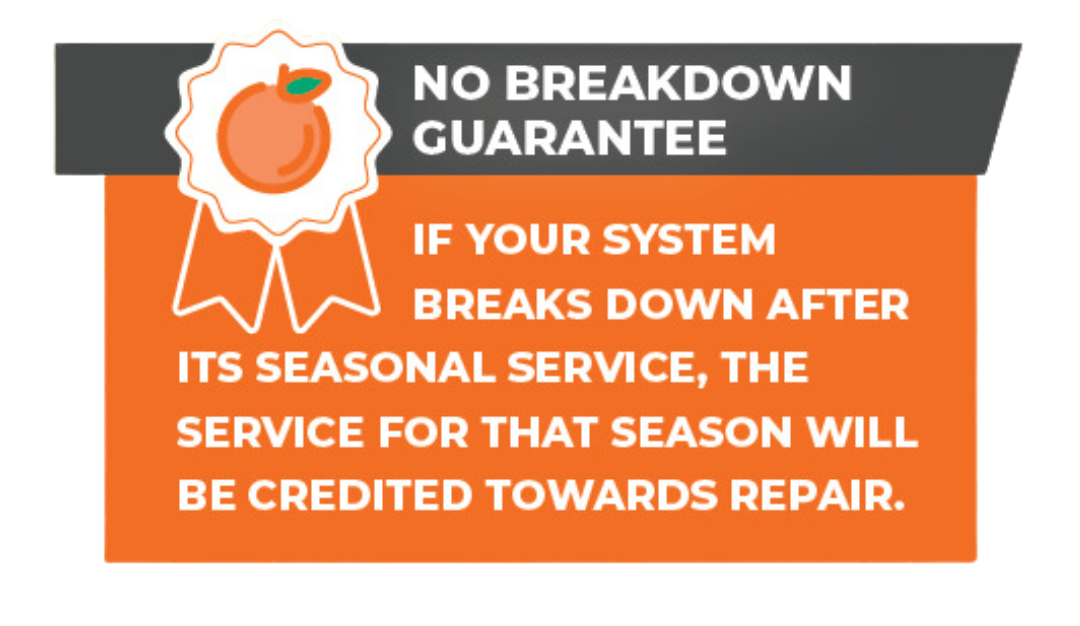 Orange Shield HVAC Maintenance Program - No Breakdown Guarantee - Fredericksburg VA